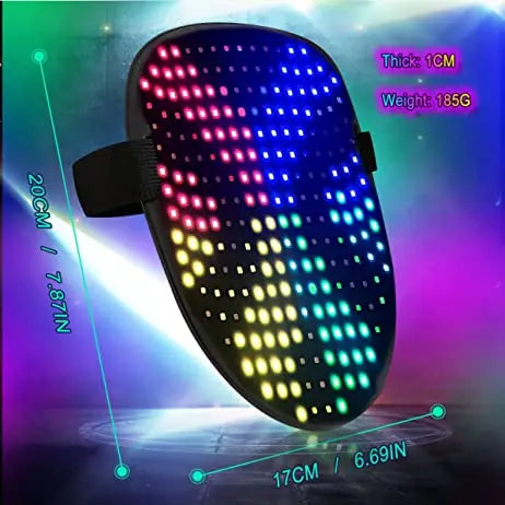 LED Lighting Festival Accessories Face Maskss Gesture Sensing Party Rave Wearable Horror Party Face Mask